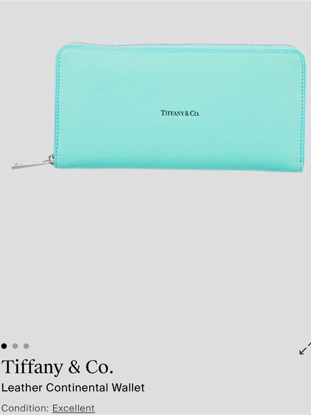 Tiffany leather wallet
